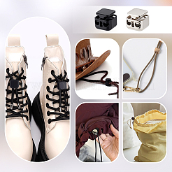 24Pcs 2 Colors Zinc Alloy Cord Locks&nbsp;DIY-PH0032-08