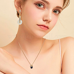 16Pcs 4 Colors Rack Plating Brass Pave Cubic Zirconia Snap on Bails&nbsp;KK-AR0003-55G