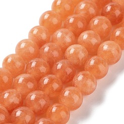 Dyed Natural Malaysia Jade Beads Strands&nbsp;G-G021-02B-12