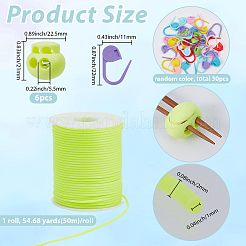30Pcs Eco-Friendly ABS Plastic Knitting Crochet Locking Stitch Markers Holder&nbsp;IFIN-SC0001-96B
