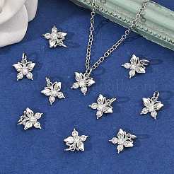 SHEGRACE Brass Clear Cubic Zirconia Charms&nbsp;XGRQ3P121-589P