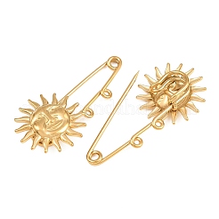 Sun 304 Stainless Steel Safety Pins Brooch Findings&nbsp;SA-CBA098D-13B-G