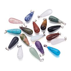 18Pcs 18 Style Natural & Synthetic Gemstone Pendants&nbsp;G-KS0001-13
