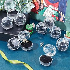 Transparent Plastic Ring Boxes&nbsp;LS-OBOX-CA0001-001A