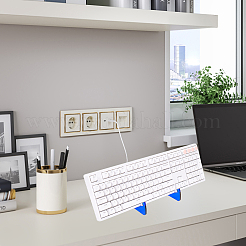 1-Tier Acrylic Keyboard Display Stands with Platinum Plated Iron Supports&nbsp;ODIS-WH20015-06D-03