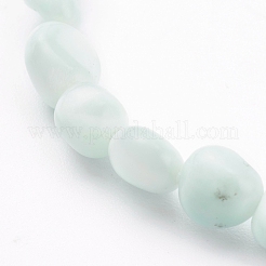 Natural Larimar Stretch Beaded Bracelets&nbsp;BJEW-JB05929-02