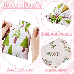 20Pcs 4 Styles Polycotton(Polyester Cotton) Packing Pouches Drawstring Bags&nbsp;ABAG-TA0002-09