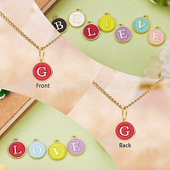 120Pcs 12 Colors Golden Plated Alloy Charms&nbsp;ENAM-SZ0001-64G
