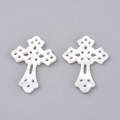 Natural White Shell Mother of Pearl Shell Pendants&nbsp;SSHEL-L018-008A