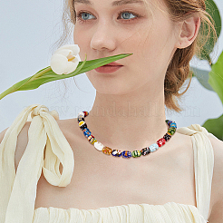 2 Strands Handmade Millefiori Lampwork Beads Strands&nbsp;LAMP-PA0001-62