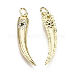 Brass Micro Pave Cubic Zirconia Pendants&nbsp;ZIRC-N039-099-NF