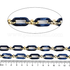 Rack Plating Acrylic & CCB Plastic Chain&nbsp;CHAC-H001-01F