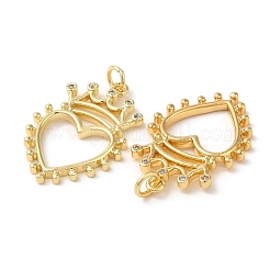 Eco-Friendly Brass Micro Pave Cubic Zirconia Pendants&nbsp;KK-M246-41G
