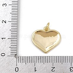 Valentine's Day Brass Red Enamel Pendants&nbsp;KK-D424-30A-G