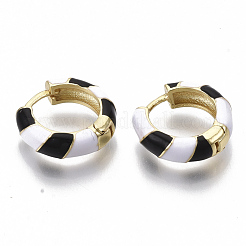 Brass Huggie Hoop Earrings&nbsp;EJEW-S209-04A