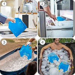 Plastic Outdoor Water Bag&nbsp;AJEW-CN0006-39B