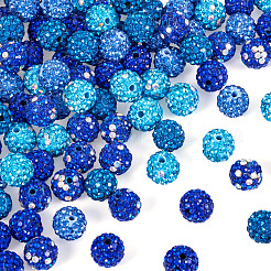 100Pcs 5 Styles Polymer Clay Rhinestone Beads&nbsp;RB-TA0001-22B