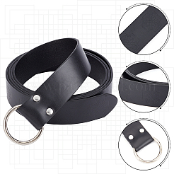 Retro Embossed Imitation Leather O Ring Belt&nbsp;AJEW-WH0277-14C