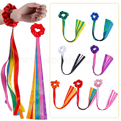 14Pcs 7 Colors Polyester Wrist Sash&nbsp;AJEW-WR0003-83