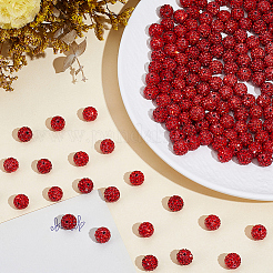 200Pcs Pave Disco Ball Beads&nbsp;RB-PA0001-11B