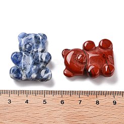 Natural Red Jasper/Unakite/Sodalite Carved Beads&nbsp;G-K383-06