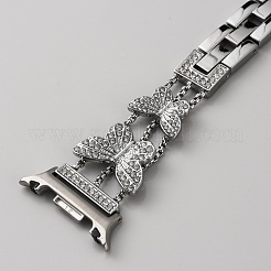Alloy Rhinestone Butterfly Watch Band&nbsp;FIND-SZC0022-016B