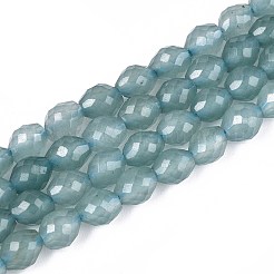 Natural Dyed White Jade Beads Strands&nbsp;G-T142-89B