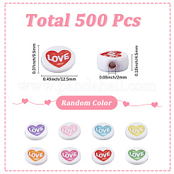 500Pcs Opaque Acrylic Beads&nbsp;OACR-SP0001-41