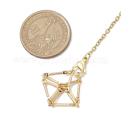 3Pcs 3 Styles 304 Stainless Steel Chain Macrame Pouch Empty Stone Holder Dowsing Pendulums&nbsp;HJEW-JM02329-01