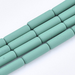 Spray Painted Non-magnetic Synthetic Hematite Beads Strands&nbsp;G-T124-15