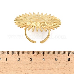 304 Stainless Steel Adjustable Open Cuff Rings&nbsp;RJEW-C146-02G