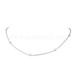 304 Stainless Steel Cross Chain Necklaces&nbsp;NJEW-JN05444