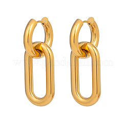 304 Stainless Steel Oval Hoop Earrings&nbsp;AW2454-1