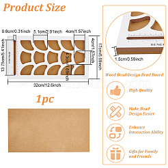 Wood Bead Design Board&nbsp;TOOL-WH0052-07