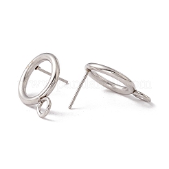 Non-Tarnish 304 Stainless Steel Stud Earring Findings&nbsp;STAS-P308-02B-P