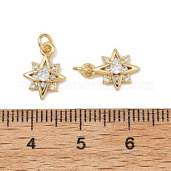 SHEGRACE Brass Clear Cubic Zirconia Charms&nbsp;XGRQ3P844-590G