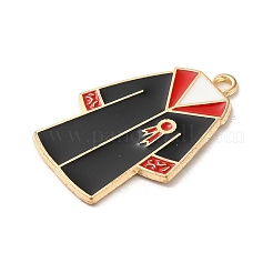 Graduation Season Theme Alloy Enamel Pendants&nbsp;ENAM-R147-09D-G