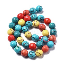Synthetic Turquoise Beads Strands&nbsp;G-L620-A02-10mm