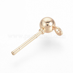 Iron Ball Stud Earring Findings&nbsp;KK-R071-09RG