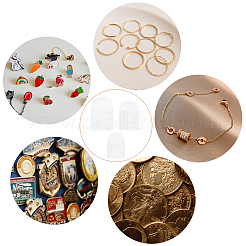 100Pcs 3 Sizes PVC Single Pocket Coin Sleeves Holders&nbsp;ABAG-GA0001-22