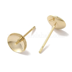 Brass Studs Earrings Finding&nbsp;KK-K383-01E-G