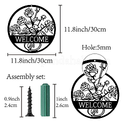 Iron Pendant Decorations&nbsp;HJEW-WH0013-018