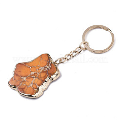 Natural Regalite/Imperial Jasper/Sea Sediment Jasper Keychain&nbsp;G-N0326-002