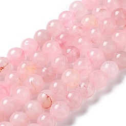 Natural Rose Quartz Dyed Beads Strands&nbsp;G-B046-07-6MM