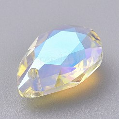 Glass Rhinestone Pendants&nbsp;RGLA-A024-H01-001SI