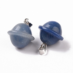 Dyed & Heated Natural Blue Aventurine Pendants&nbsp;G-B041-01P-09