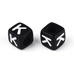 Initial Acrylic Horizontal Hole Beads&nbsp;OACR-ZX006-35K