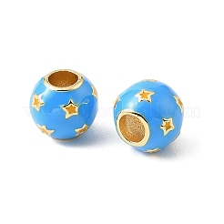 Brass Enamel European Beads&nbsp;KK-CBA9CBD-23G