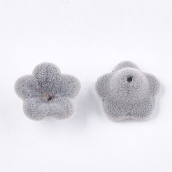 Flocky Acrylic Bead Caps&nbsp;OACR-T005-02-02
