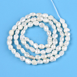 Natural Cultured Freshwater Pearl Beads Strands&nbsp;PEAR-N014-03K